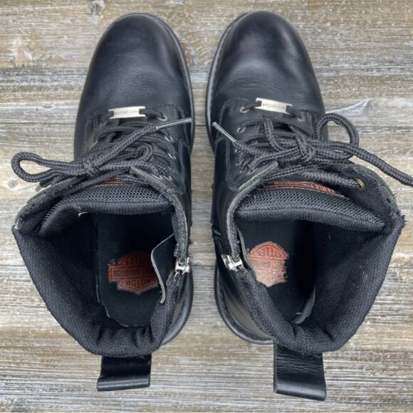 Harley Davidson Mens Leather Lace Up Riding Boots Sz 11 main image 15